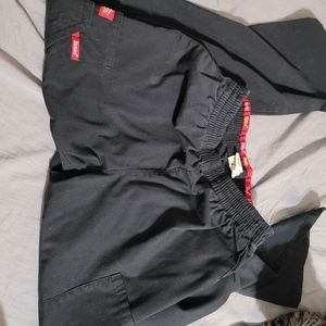 Dickies Black Cargo Pants Scrubs